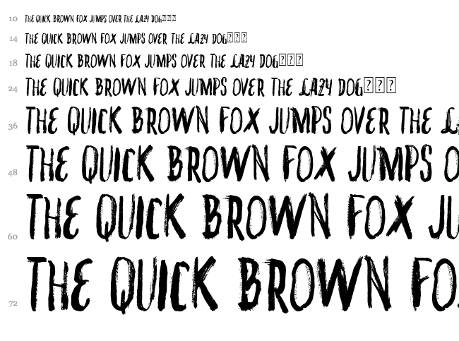 VTKS Inked font waterfall